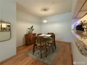 Dining from living room