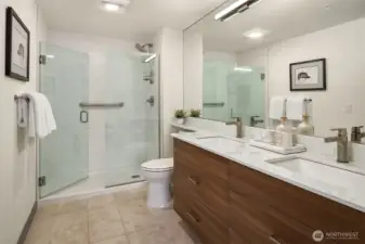 A spa-inspired bathroom designed for everyday luxury.