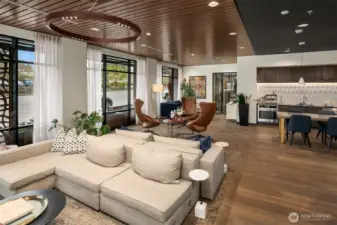 Other amenities include full-time front desk concierge service, 169 on-site parking spaces, and a private dog walk area and pet washing station.