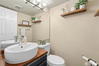 Powder room on main level