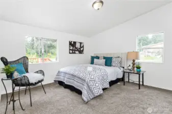 Primary bedroom (separate from all other bedrooms).