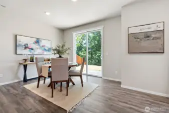 Plenty of space for formal dining.