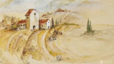 Artist was hired to paint the details on the venetian paint