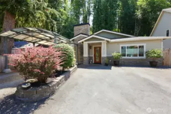 Charming as can be at the end of a dead end street, it's quiet and private, yet close to everything you want or need.