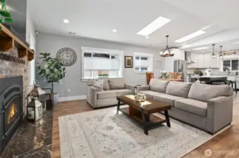 Wide open great room living.