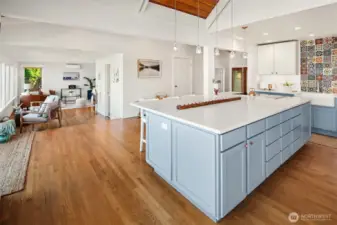 Oodles of kitchen storage as well as a walk-in pantry! Plenty of counter space for throwing a party, enjoying a casual dining experience, or setting up a work station.
