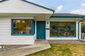 Freshly painted, this little gem is so welcoming.