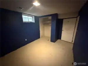 Lower Level Bedroom (non-conforming window)