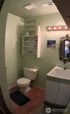 Lower level half bath close up