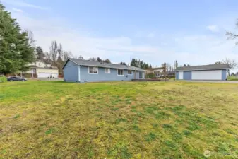 Fully fenced massive backyard