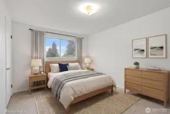 Virtually Staged Bedroom #1