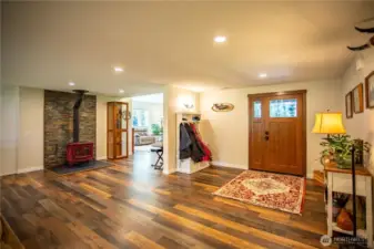 Welcome to this spacious entry way with extra wide door