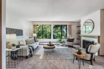 Lots of space in this living room!