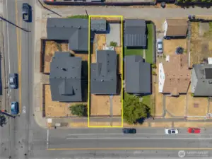 Aerial photo #2. Boundary lines for illustrative purposes only.