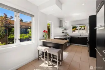 Kitchen connects to the entertainers deck perfect for al fresco dining.