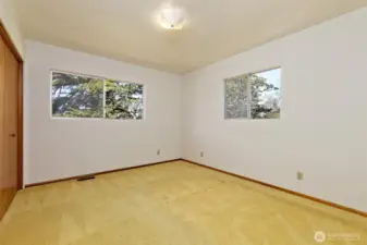A main floor bedroom.
