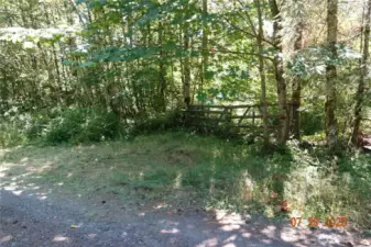 Gates on both sides of the road