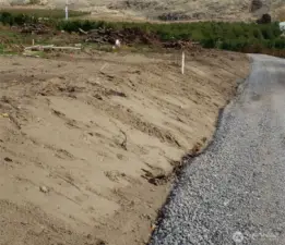 Good quality thick gravel road runs throughout the development to all parcels.
