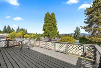 Enjoy the views from the deck