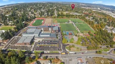 Valley Ridge Park featuring several sports fields