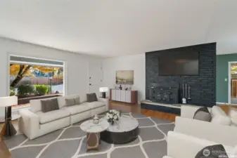 Virtual Staged living room