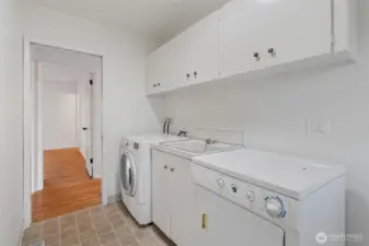 laundry room, sink and storage