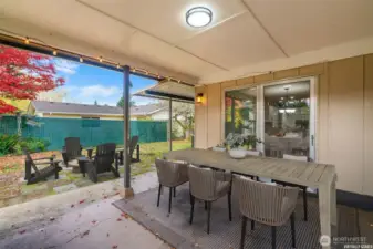 Virtually Staged covered patio