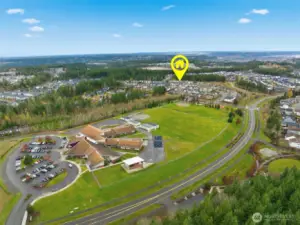 Located just past the school!