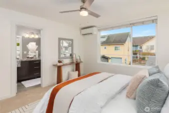 Another ceiling fan added, and ensuite bath.