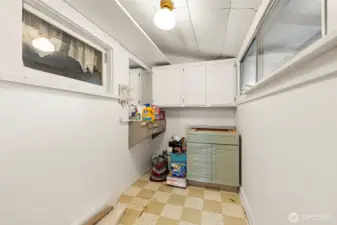 The perfect space to store pantry items. Use this as a lockable closet for your ABnB.