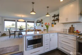 In-cabinet microwave