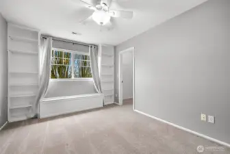 Bedroom #4 with walk-in closet and views