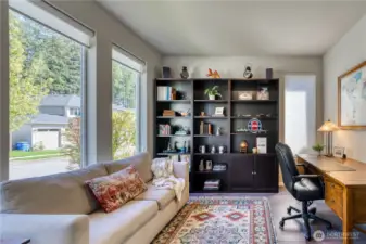 Every room has an abundance of light.