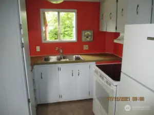 Kitchen in mobile home