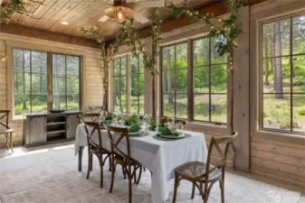 Imagine entertaining all year-round in your beautiful dining room.