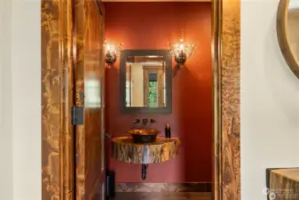 Powder room on main floor