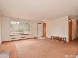 Before new paint and new carpets installed.