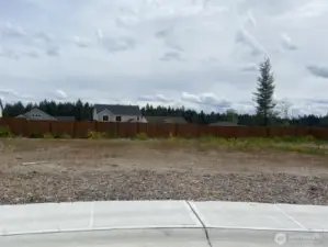Actual homesite where home will be built