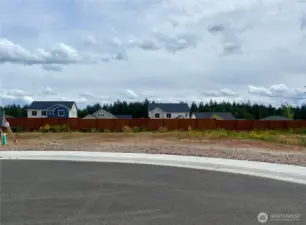 Actual homesite where home will be built