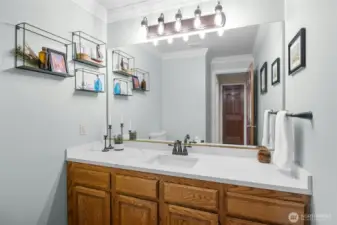 Main floor half bath.