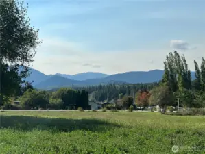Snow capped peaks can be seen in the winter time.