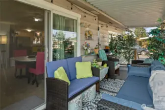 Your front porch oasis! Access off your family room and two sets of stairs to the front of your home and back yard area.