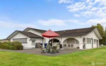 The clubhouse included in your space rent dues and available for your use.