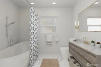 Bathroom when finished.