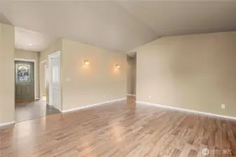 Front Foyer to great room and access to office.