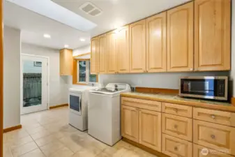 Kitchen connects to utility/mud room, lots of extra storage!