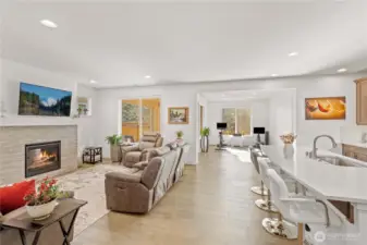 Wonderful floor plan with the kitchen the center of the home!