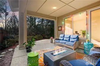 Can we talk about outdoor living?  Plumbed with gas for your grills, enjoy the senere Pacific Northwest from the convenience of a covered patio