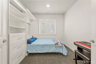 This den is multipurpose with the well thought out Murphy bed!  Put the bed up and use this as a work from home space with the convenience of an extra bed should you need it!