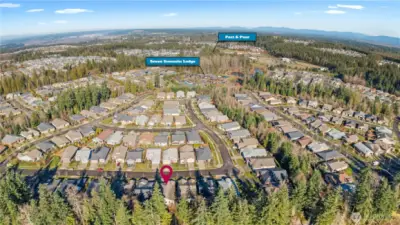 Tucked into Trilogy, enjoy private amenities at the Seven Summits Lodge